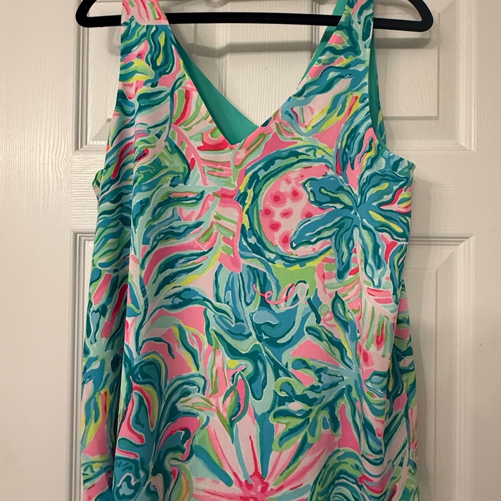 Lilly Pulitzer Florin reversible tank top in the "One in a Melon"